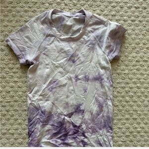 Purple and Pink Lululemon Tie-Dye T-Shirt